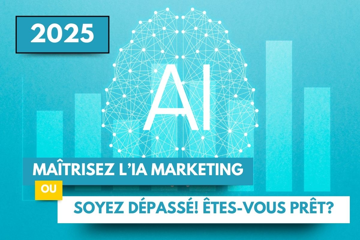 Image illustrant l'impact de l'IA marketing sur les entreprises, avec un focus sur l'utilisation de Zoho pour optimiser les stratégies